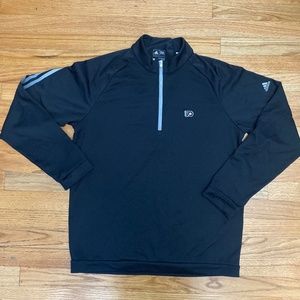 MEN’S ADIDAS PHILADELPHIA FLYERS LIGHTWEIGHT 1/4 ZIP PULLOVER TOP